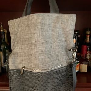 Athleta Gray Over the Shoulder Tote